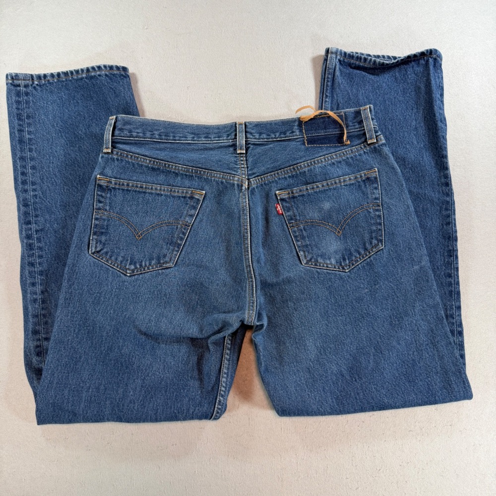 Vintage‎ Levis 501 Original Fit Button Fly Blue Jeans 00501-0115 Mens 36x32 - Picture 2 of 9